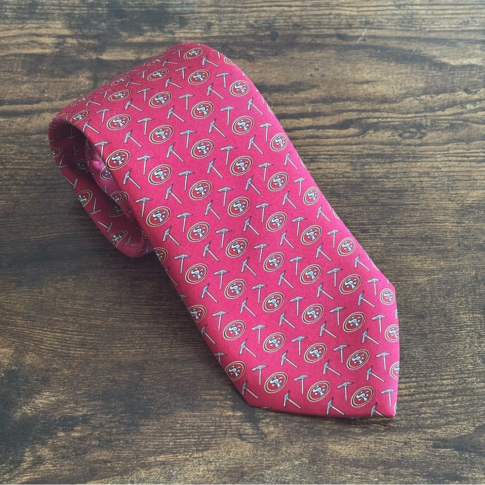 49ers San Francisco Red Men's Tie - Vineyard Vines